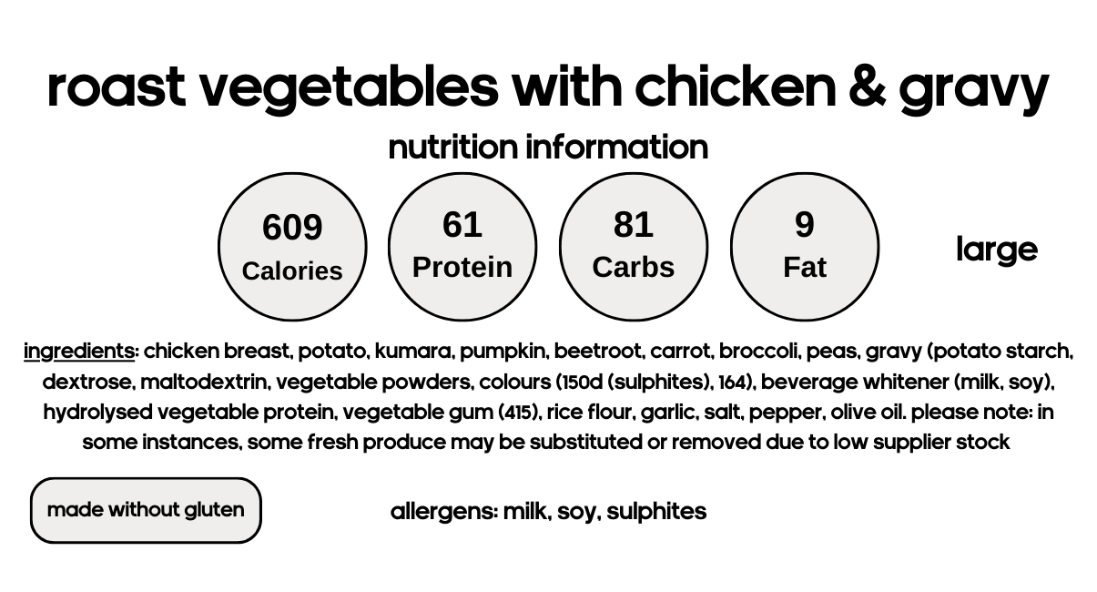 Chicken Roast with Vegetables & Gravy