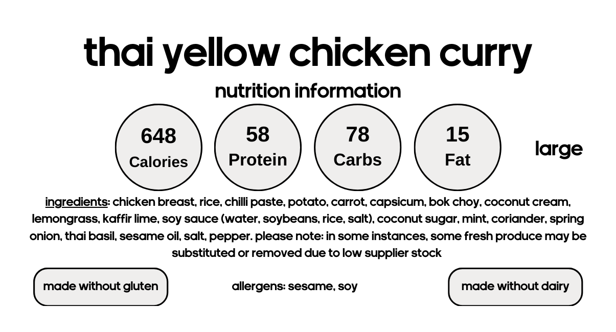 Thai Yellow Chicken Curry