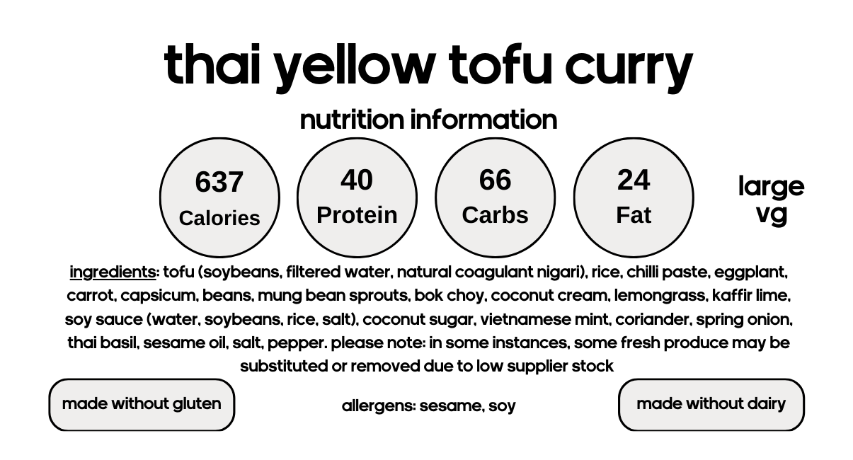 Thai Yellow Tofu Curry (V)