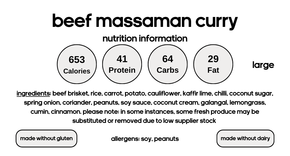 Beef Massaman Curry
