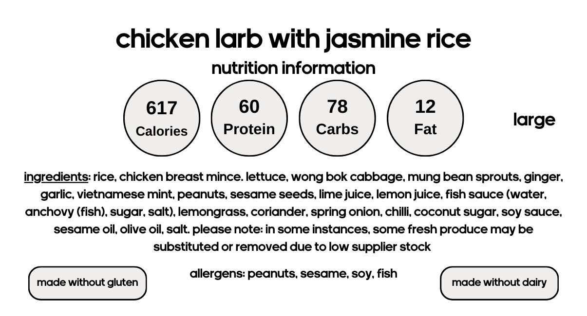 Chicken Larb with Jasmine Rice