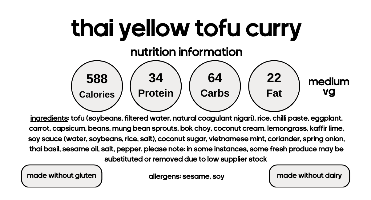 Thai Yellow Tofu Curry (V)