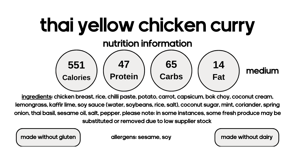 Thai Yellow Chicken Curry