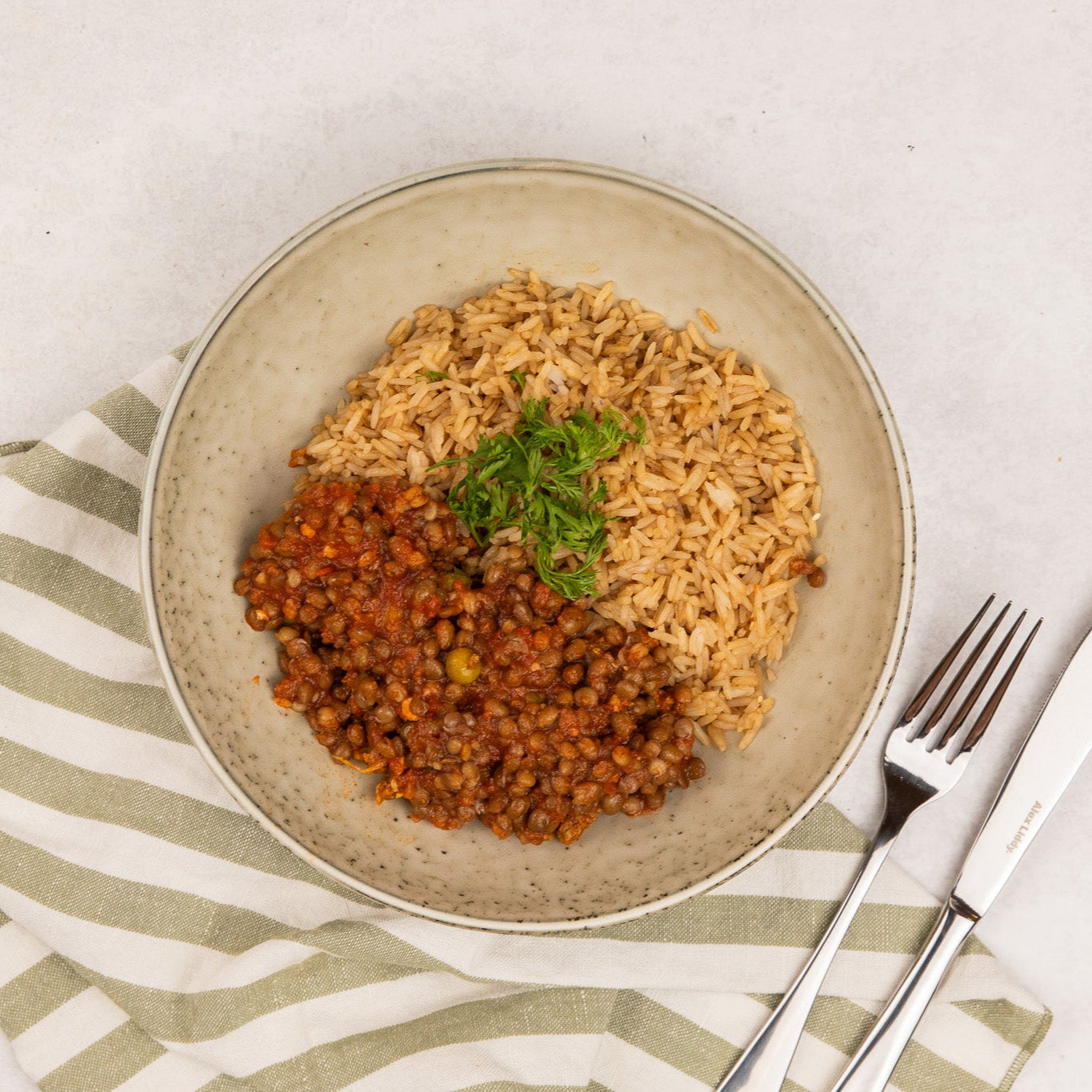 Potato & Lentil Curry (V)