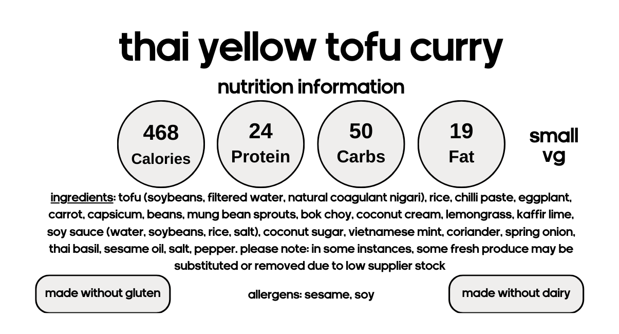 Thai Yellow Tofu Curry (V)