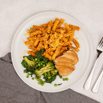Creamy Capsicum & Tomato Chicken Pasta