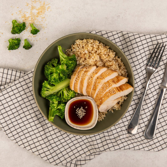 Honey Soy Chicken with Broccoli & Brown Rice