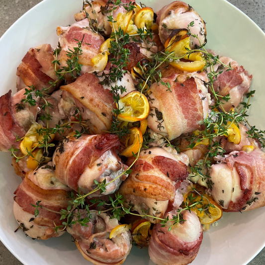 Chicken wrapped in Bacon (GF/DF)