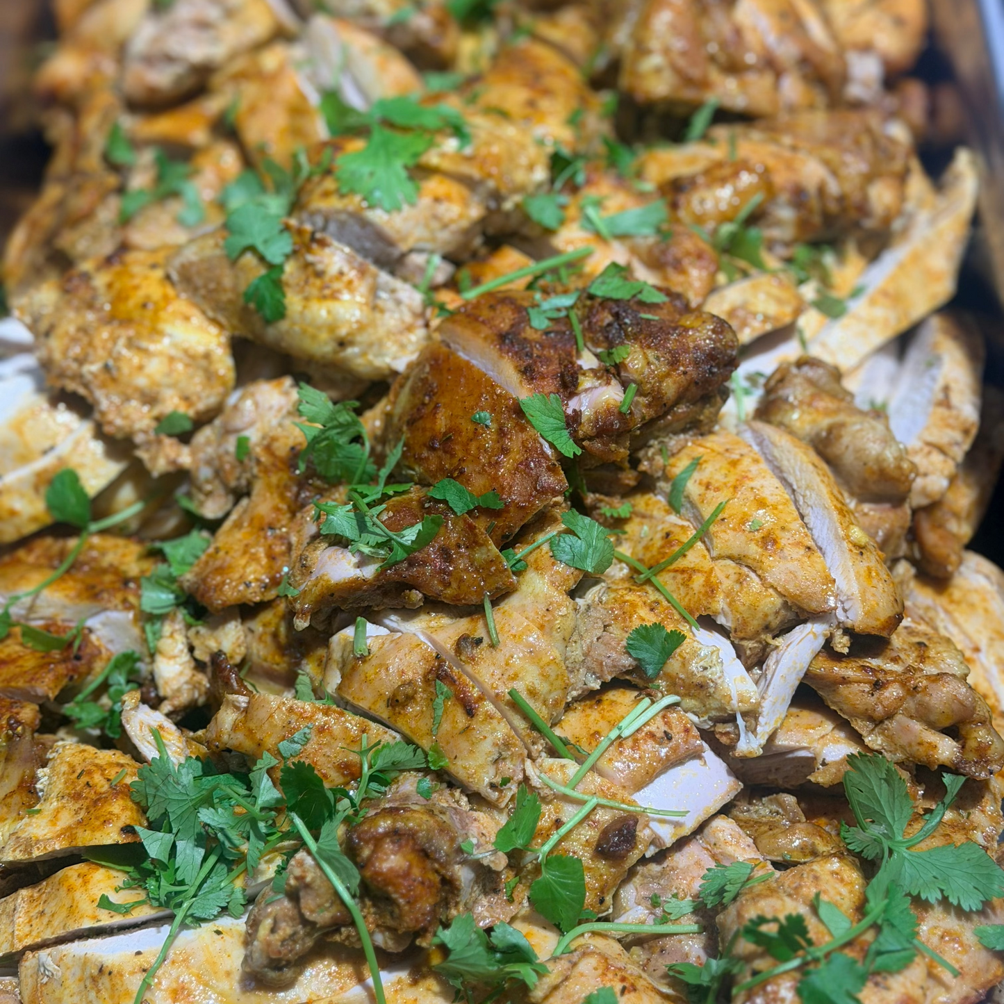 Spiced Chicken with Herby Yoghurt Sauce (GF)