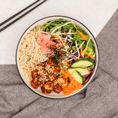 Japanese Tofu & Brown Rice Sushi Bowl