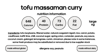Tofu Massaman Curry (V)