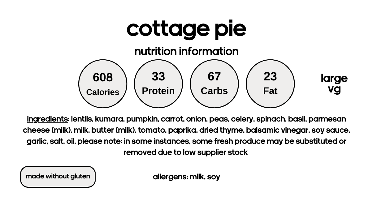 Lentil Cottage Pie