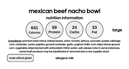 Mexican Beef Nacho Bowl