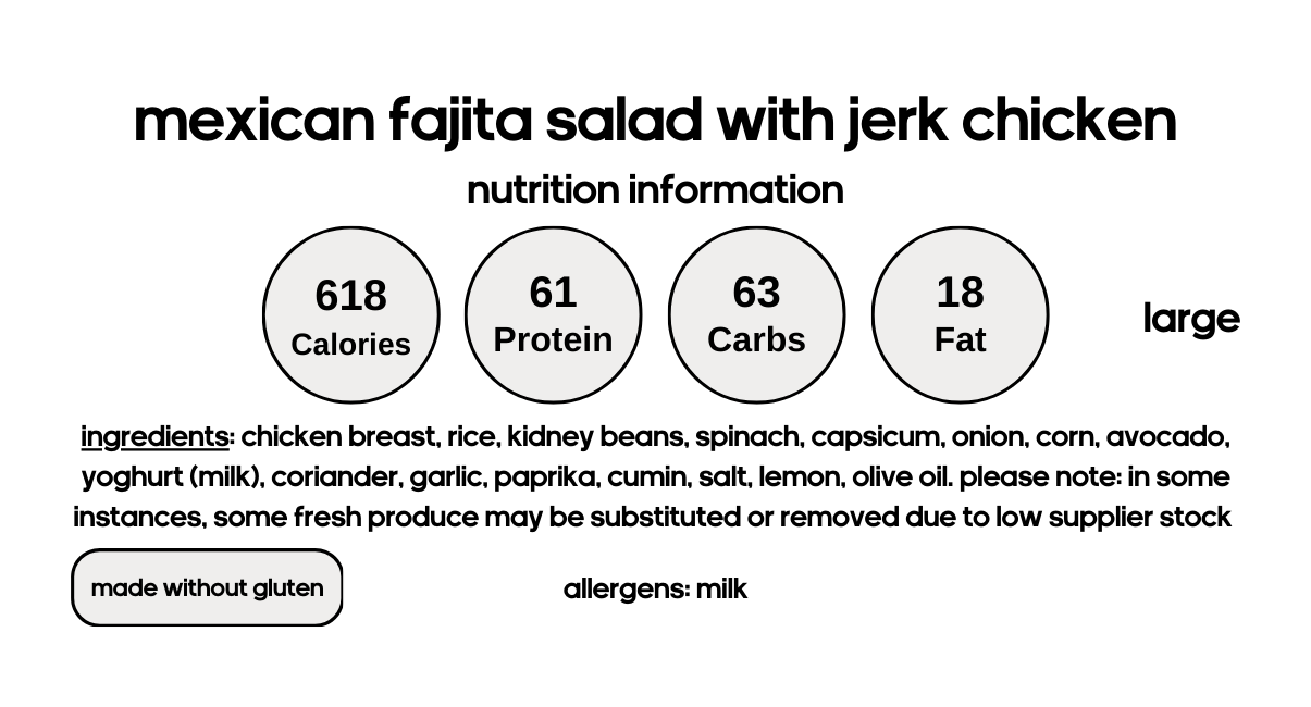 Mexican Fajita Salad with Jerk Chicken