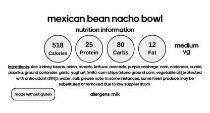 Mexican Bean Nacho Bowl (V)