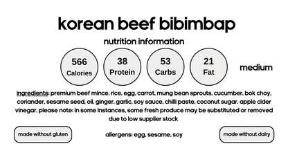 Korean Beef Bibimbap