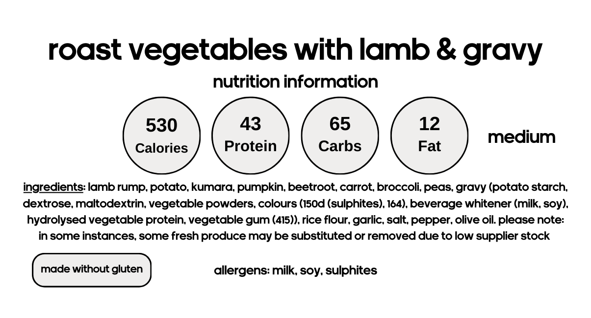 Roast Vegetables with Lamb & Gravy