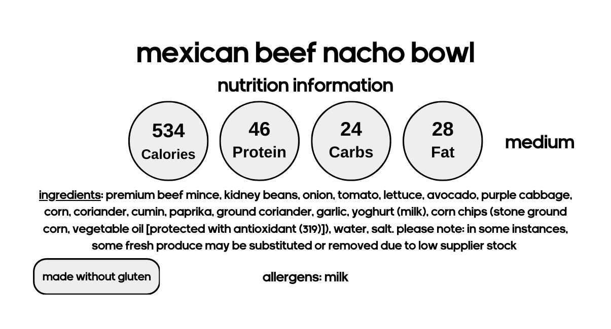 Mexican Beef Nacho Bowl