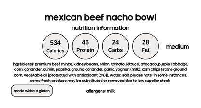 Mexican Beef Nacho Bowl
