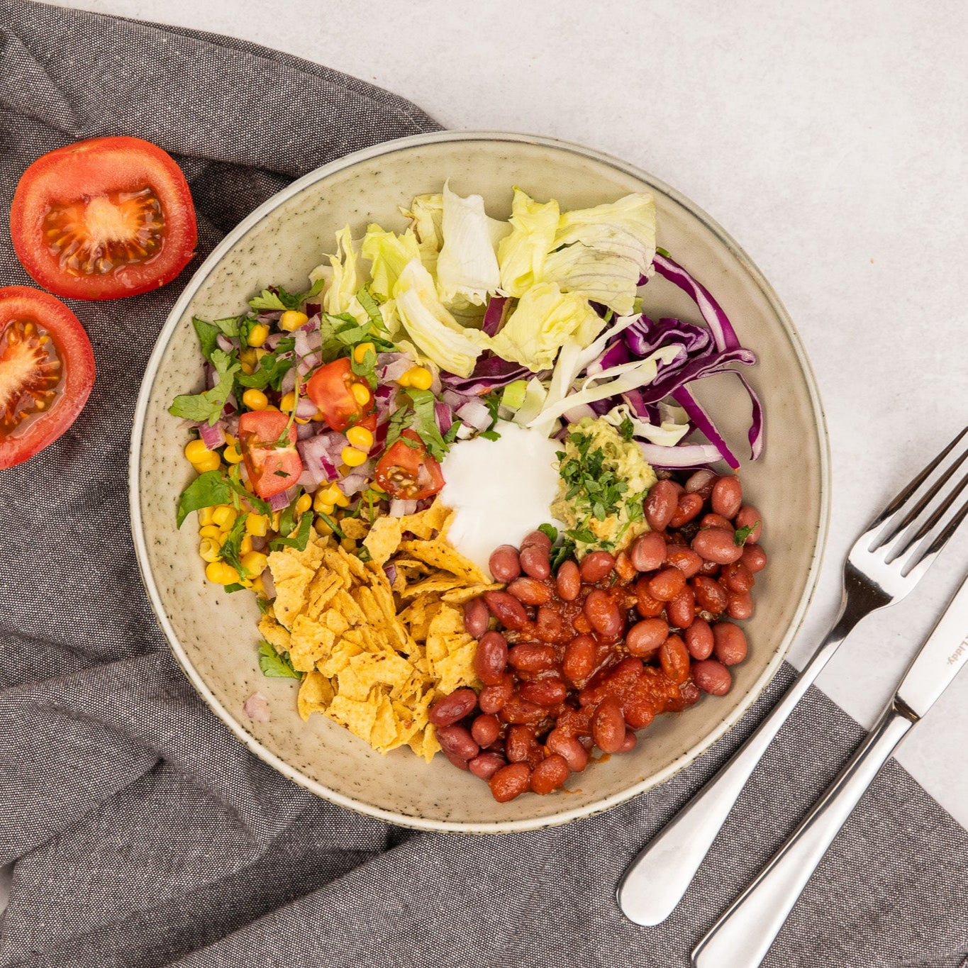 Mexican Beef Nacho Bowl