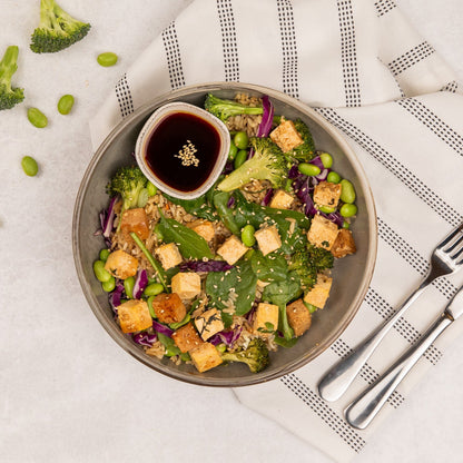 Miso Tofu & Brown Rice Salad