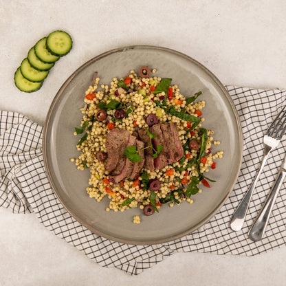 Pearl Cous Cous Salad with Lamb