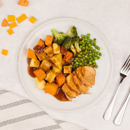 Chicken Roast with Vegetables & Gravy