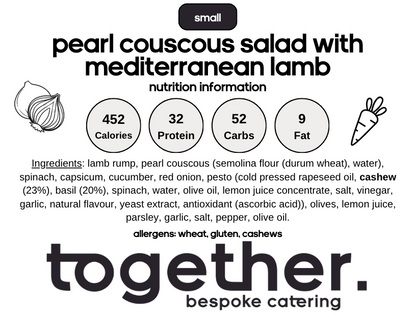 Pearl Cous Cous Salad with Lamb