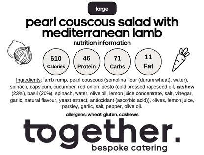 Pearl Cous Cous Salad with Lamb