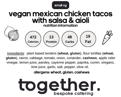 Vegan Mexican Chicken Tacos (V)