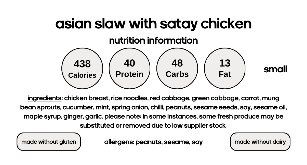 Asian Rice Noodle Salad with Satay Chicken