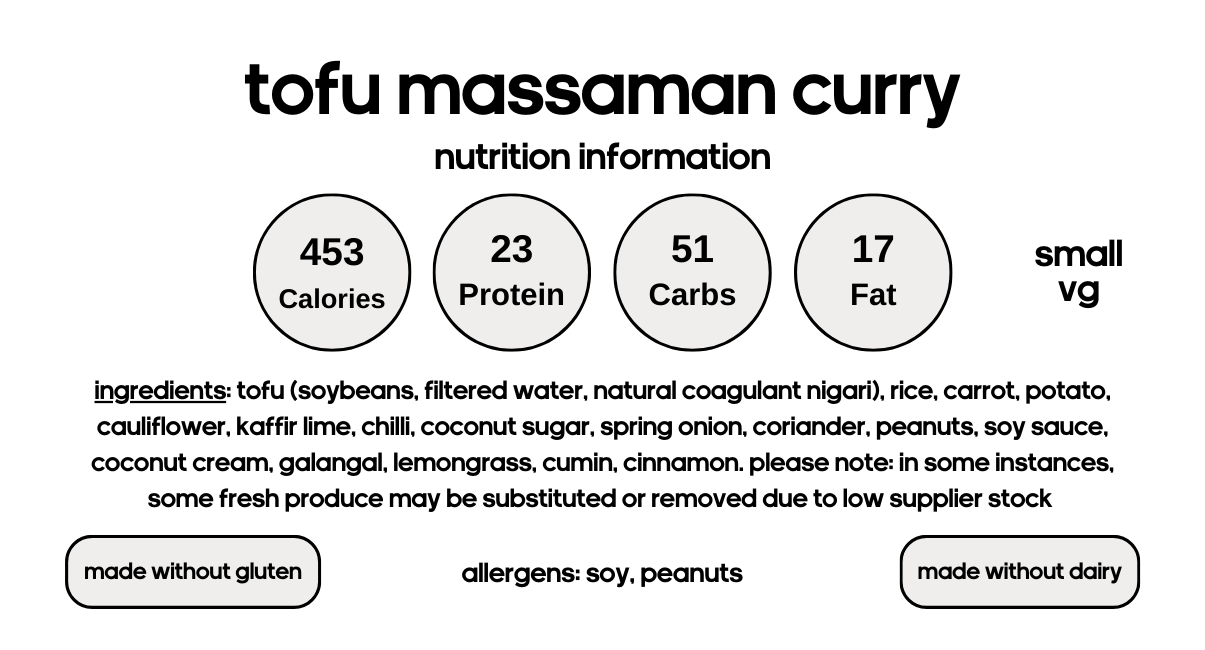 Tofu Massaman Curry (V)