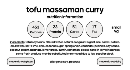 Tofu Massaman Curry (V)