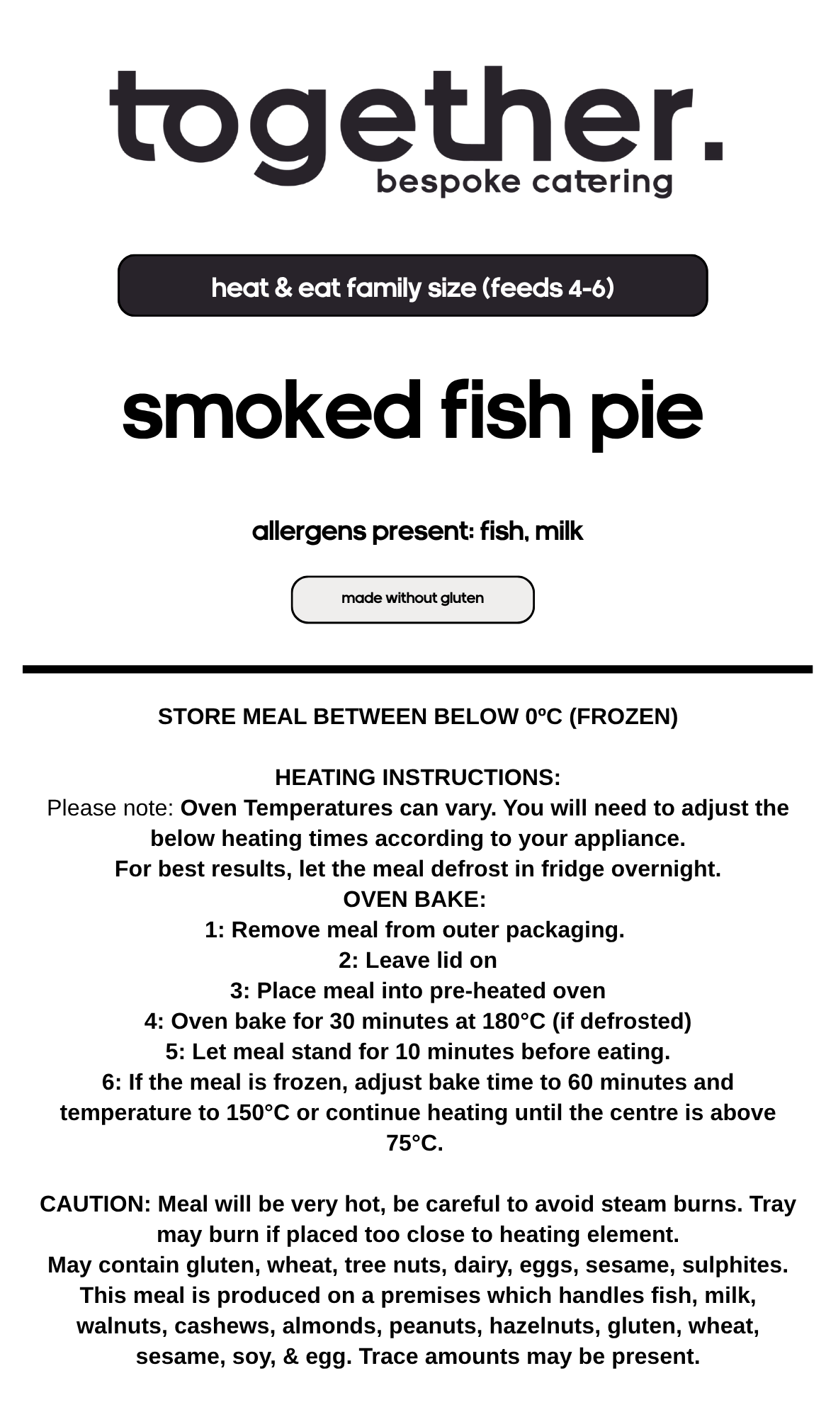 Smoked Fish Pie Family Meal
