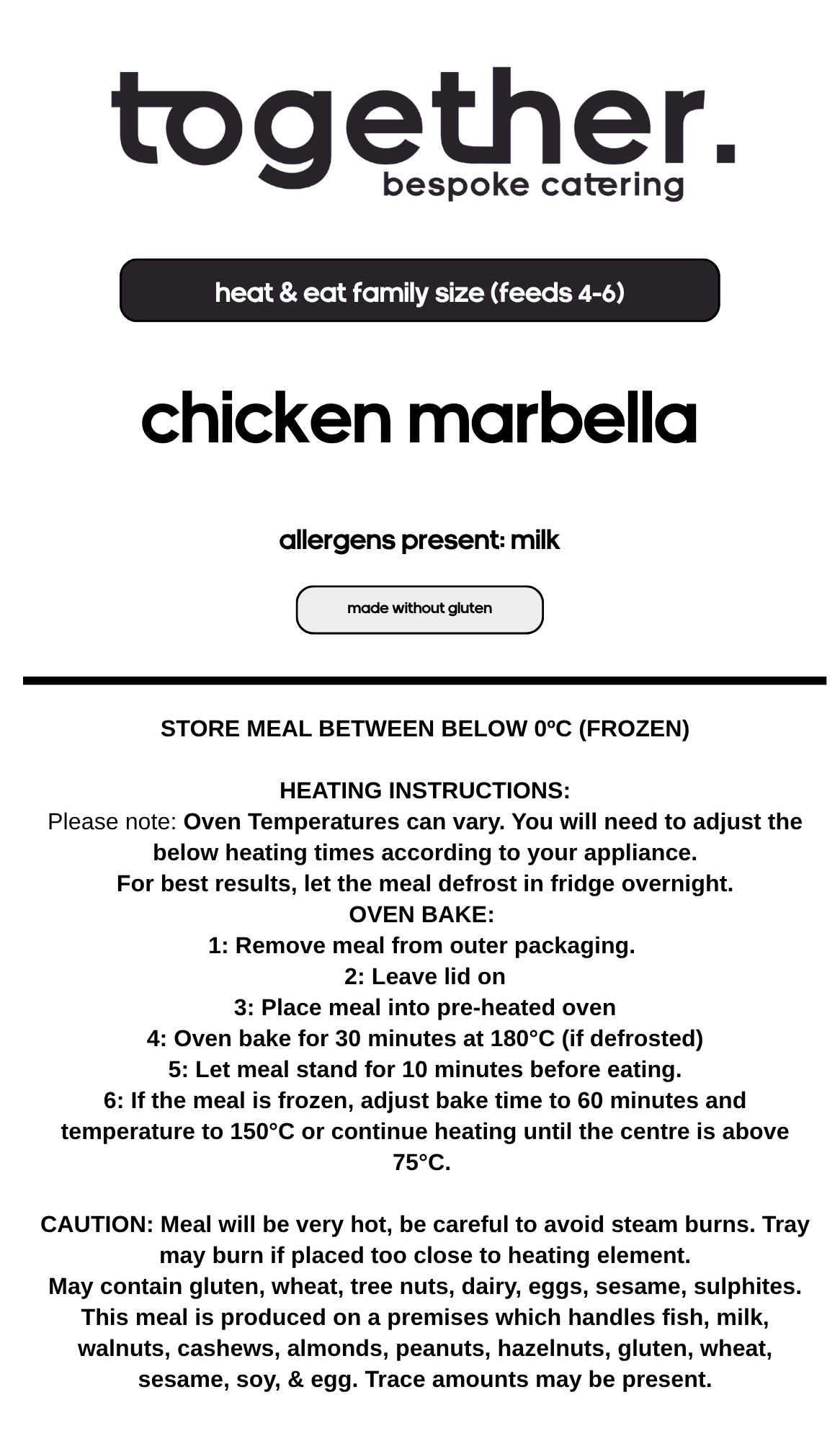 Chicken Marbella Family Meal