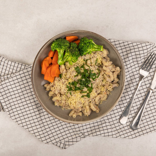 Truffle Mac & Cheese with Lentils (V)