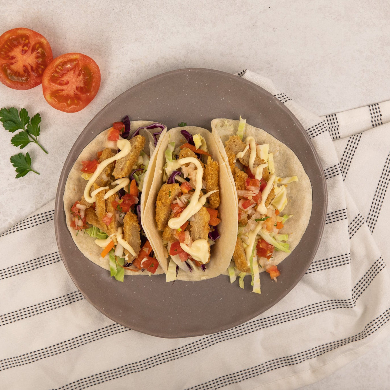 Vegan Mexican Chicken Tacos (V)