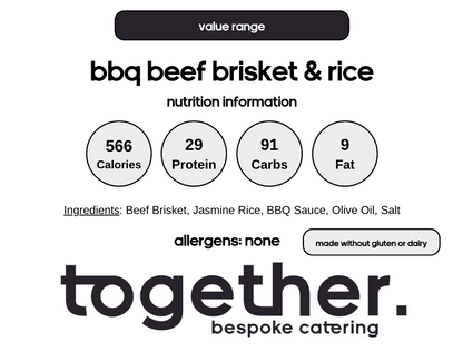 BBQ Beef Brisket & Rice (6 Meal Pack)