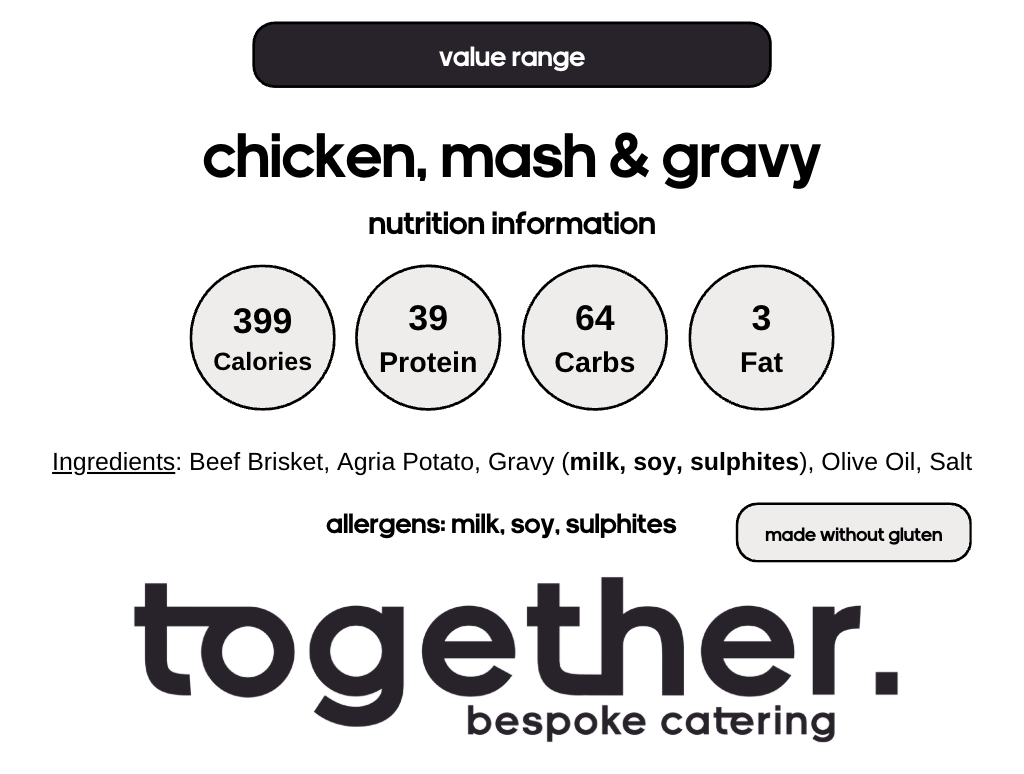 Chicken, Mash & Gravy (6 Meal Pack)
